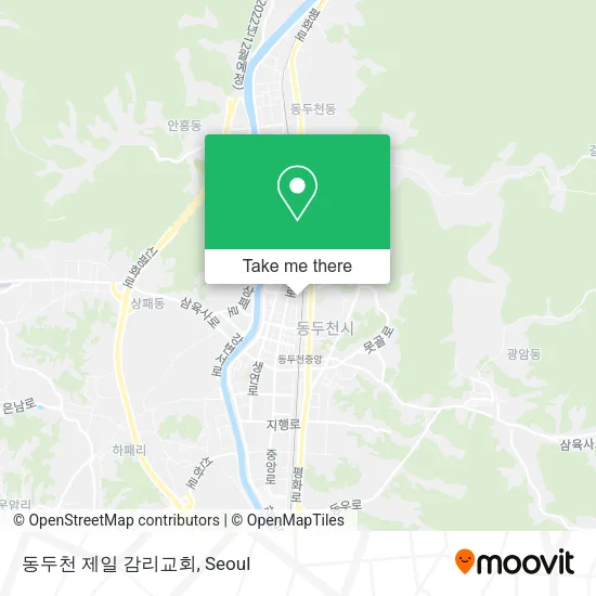 동두천 제일 감리교회 map