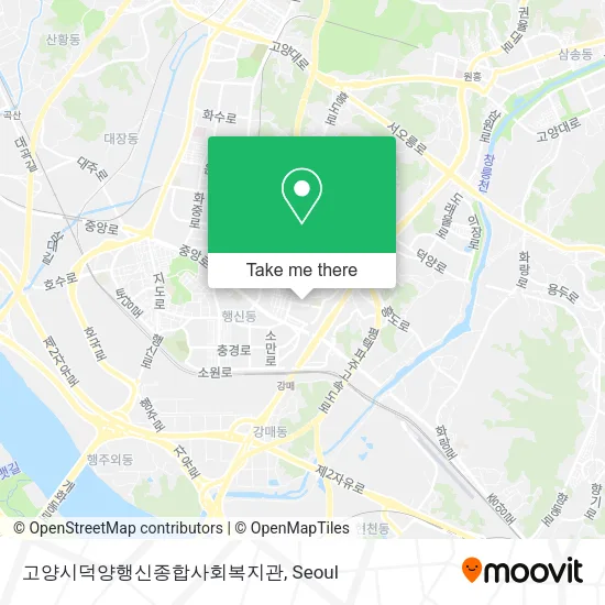 고양시덕양행신종합사회복지관 map