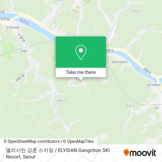 엘리시안 강촌 스키장 / ELYSIAN Gangchon SKI Resort map