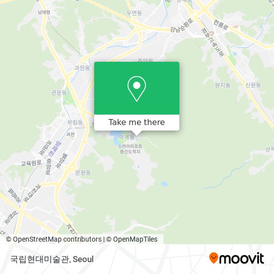 국립현대미술관 map