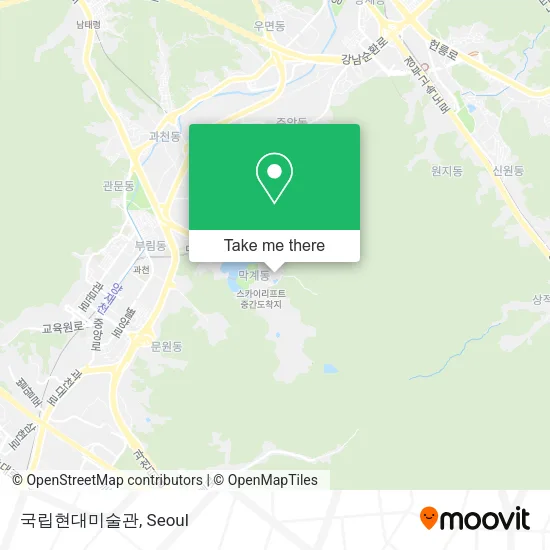 국립현대미술관 map