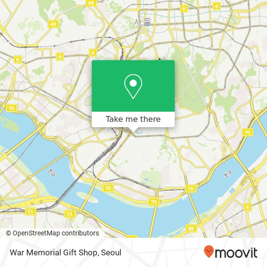 War Memorial Gift Shop map