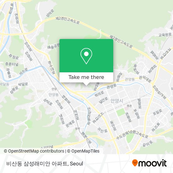 비산동 삼성래미안 아파트 map