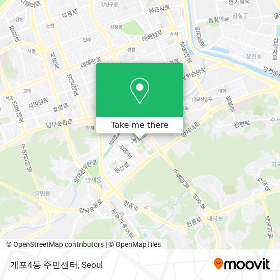 개포4동 주민센터 map
