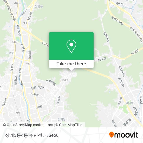 상계3동4동 주민센터 map
