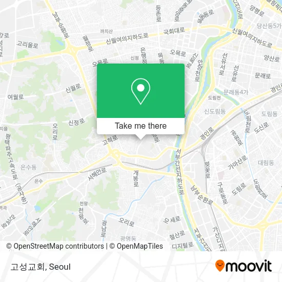 고성교회 map