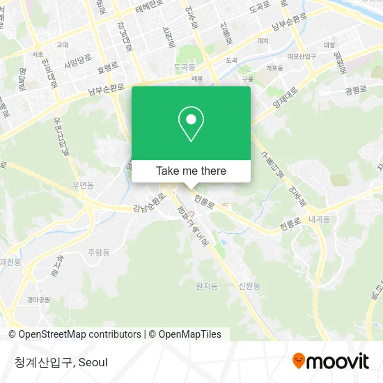 청계산입구 map