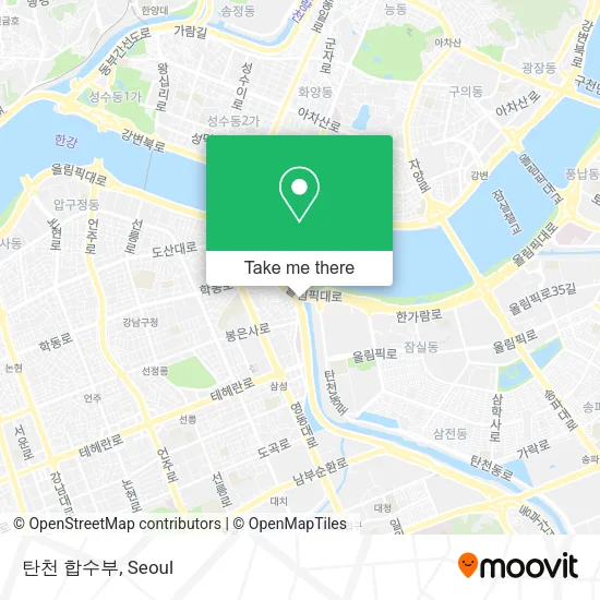 탄천 합수부 map