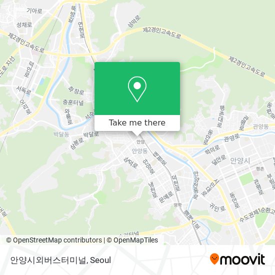 안양시외버스터미널 map