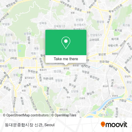 동대문종합시장 신관 map
