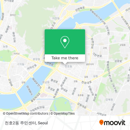 천호2동 주민센터 map