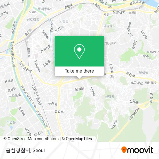 금천경찰서 map
