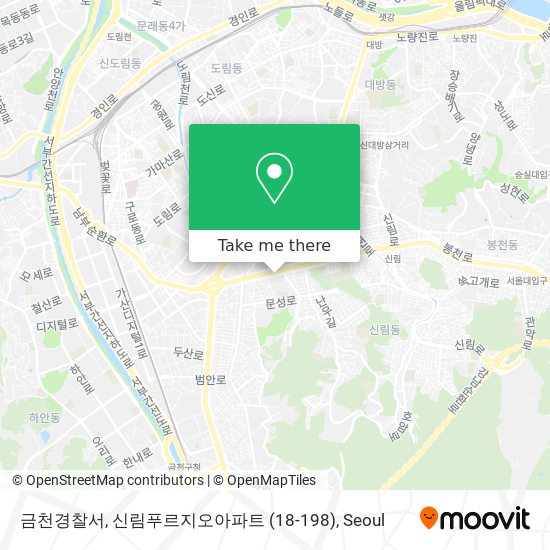 금천경찰서, 신림푸르지오아파트 (18-198) map