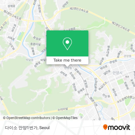 다이소 안양1번가 map