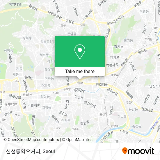 신설동역오거리 map