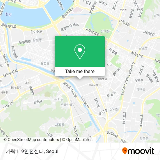 가락119안전센터 map