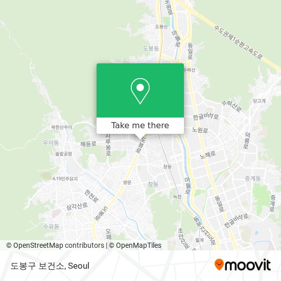 도봉구 보건소 map