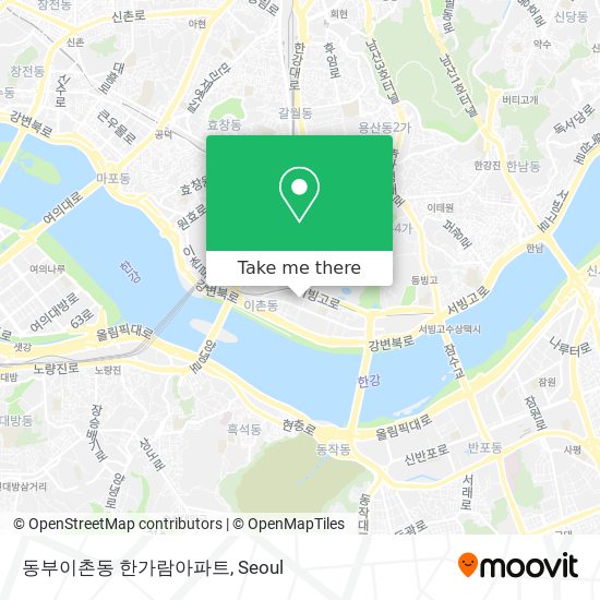 동부이촌동 한가람아파트 map