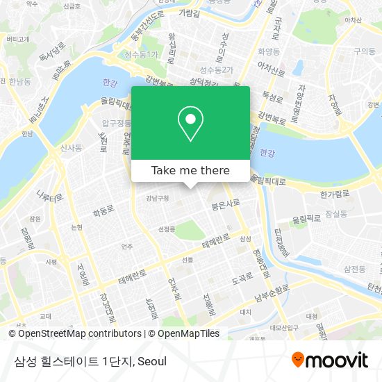 삼성 힐스테이트 1단지 map