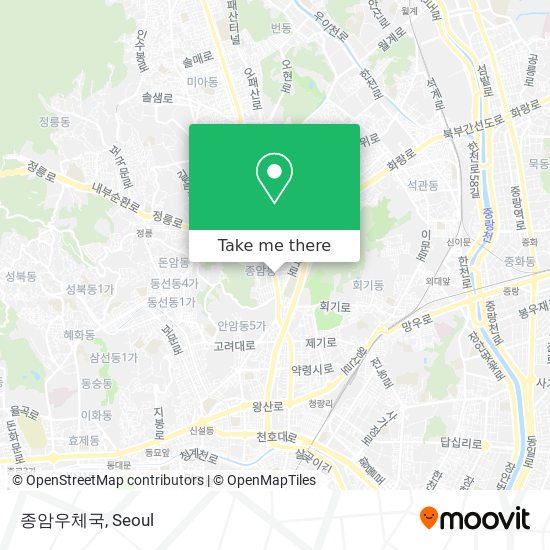 종암우체국 map