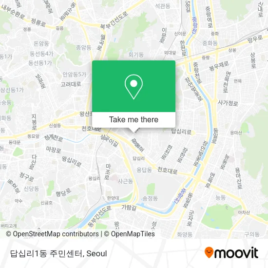 답십리1동 주민센터 map