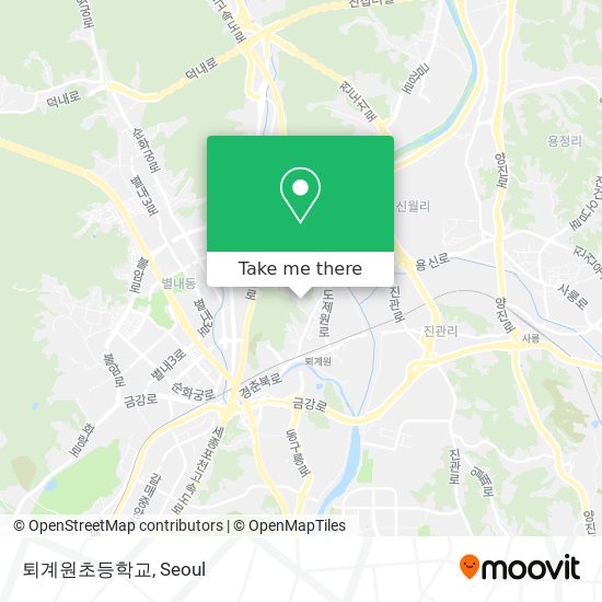 퇴계원초등학교 map