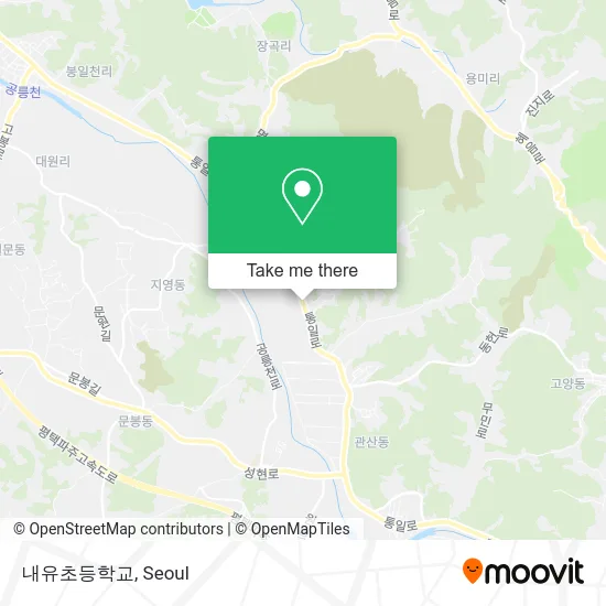 내유초등학교 map