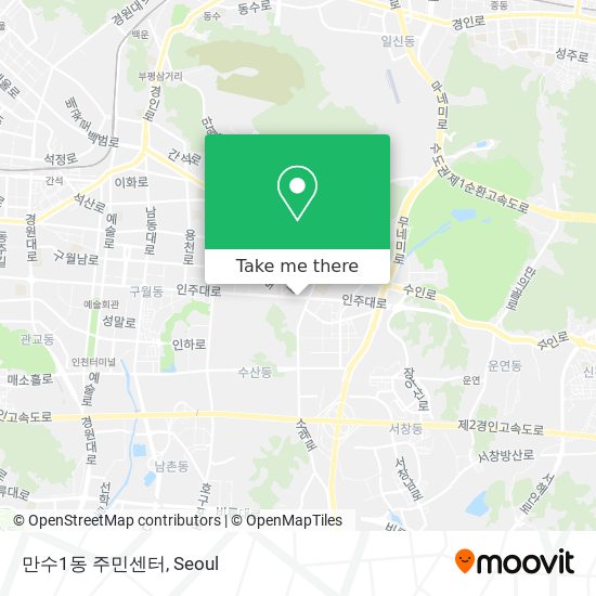 만수1동 주민센터 map