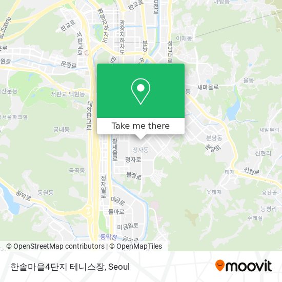 한솔마을4단지 테니스장 map