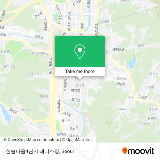 한솔마을4단지 테니스장 map