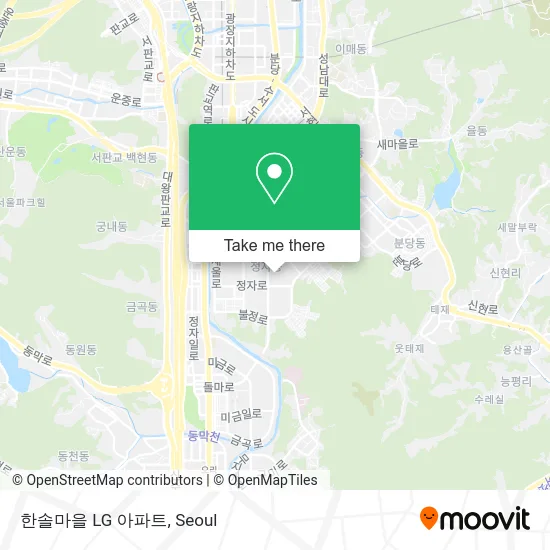 한솔마을 LG 아파트 map