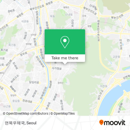 면목우체국 map