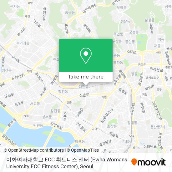 이화여자대학교 ECC 휘트니스 센터 (Ewha Womans University ECC Fitness Center) map