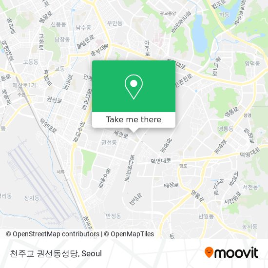 천주교 권선동성당 map