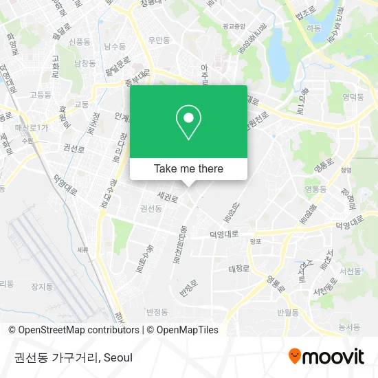 권선동 가구거리 map