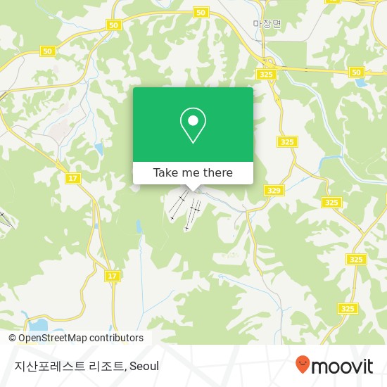 지산포레스트 리조트 map