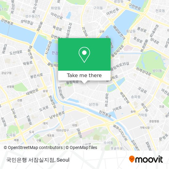국민은행 서잠실지점 map