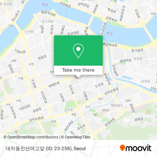 대치동진선여고앞 (ID: 23-258) map
