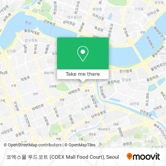 코엑스몰 푸드코트 (COEX Mall Food Court) map