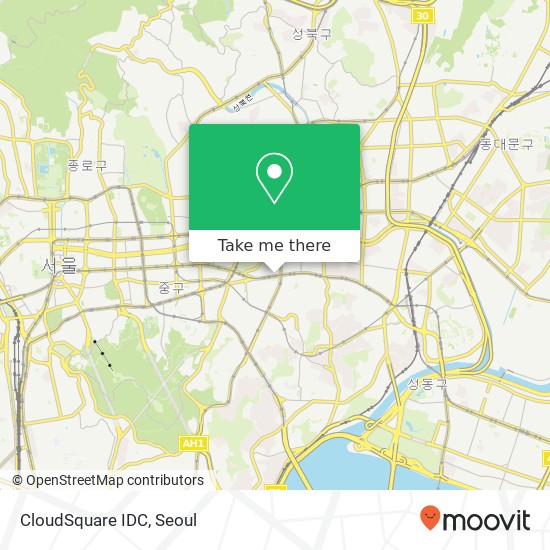 CloudSquare IDC map