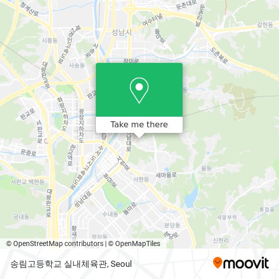 송림고등학교 실내체육관 map