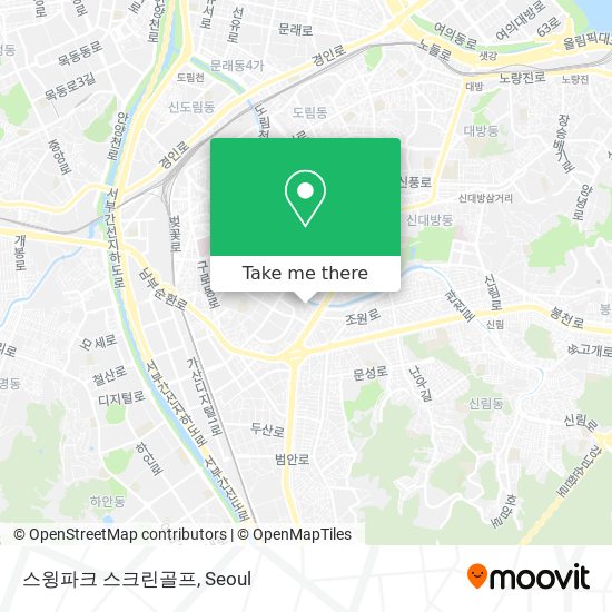 스윙파크 스크린골프 map