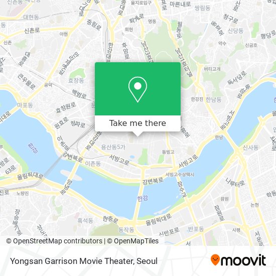 Yongsan Garrison Movie Theater map