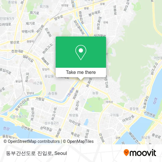 동부간선도로 진입로 map
