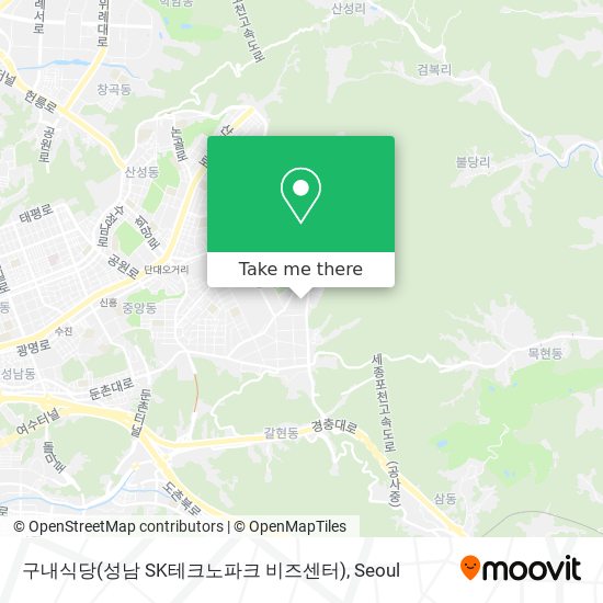 구내식당(성남 SK테크노파크 비즈센터) map