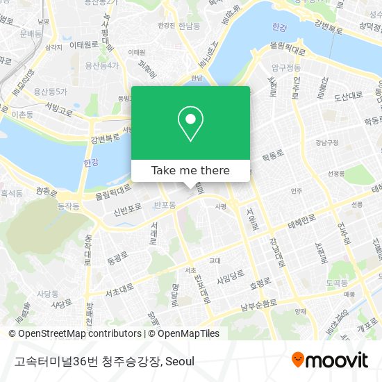 고속터미널36번 청주승강장 map