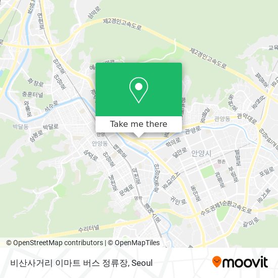 비산사거리 이마트 버스 정류장 map