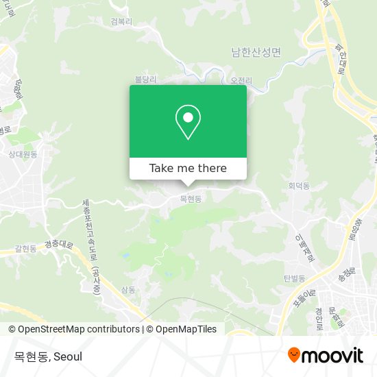 목현동 map