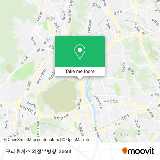 구리휴게소 의정부방향 map