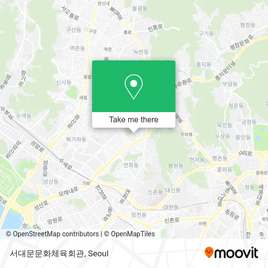 서대문문화체육회관 map